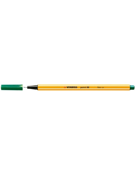 CI | Rotulador stabilo punta de fibra point 88 verde 0,4 mm