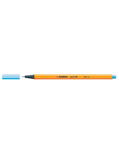 CI | Rotulador stabilo punta de fibra point 88 azul claro 0,4 mm