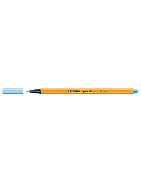 CI | Rotulador stabilo punta de fibra point 88 azul claro 0,4 mm