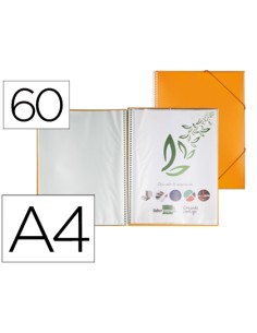 CI | Carpeta liderpapel escaparate con espiral 60 fundas...