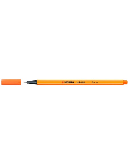 CI | Rotulador stabilo punta de fibra point 88 bermellon palido 0,4 mm