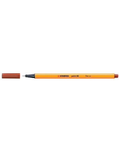 CI | Rotulador stabilo punta de fibra point 88 sanguina 0,4 mm