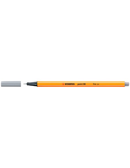 CI | Rotulador stabilo punta de fibra point 88 gris azulado claro 0,4 mm