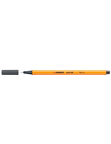 CI | Rotulador stabilo punta de fibra point 88 gris azulado intenso 0,4 mm