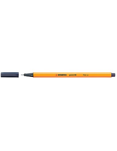 CI | Rotulador stabilo punta de fibra point 88 gris paynes 0,4 mm