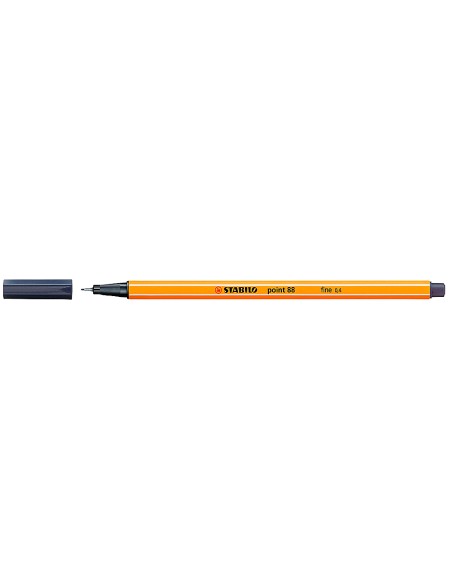 CI | Rotulador stabilo punta de fibra point 88 gris paynes 0,4 mm