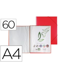 CI | Carpeta liderpapel escaparate con espiral 60 fundas...