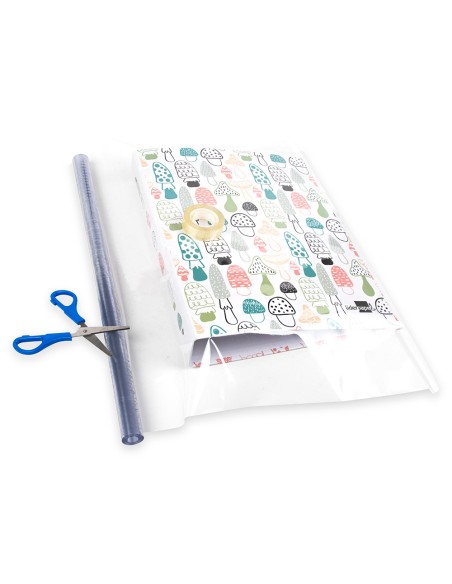 CI | Rollo plastico forralibros 0,45x2 mt liderpapel