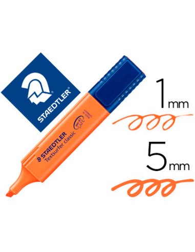 CI | Rotulador staedtler textsurfer classic 364 fluorescente naranja