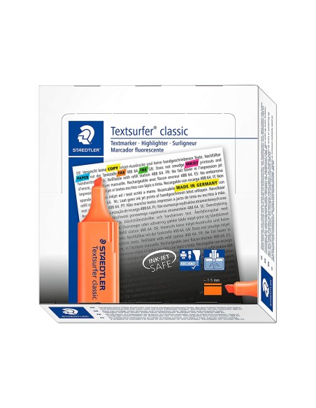 CI | Rotulador staedtler textsurfer classic 364 fluorescente naranja