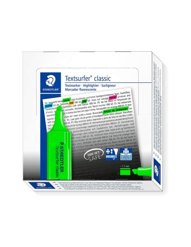 CI | Rotulador staedtler textsurfer classic 364 fluorescente verde