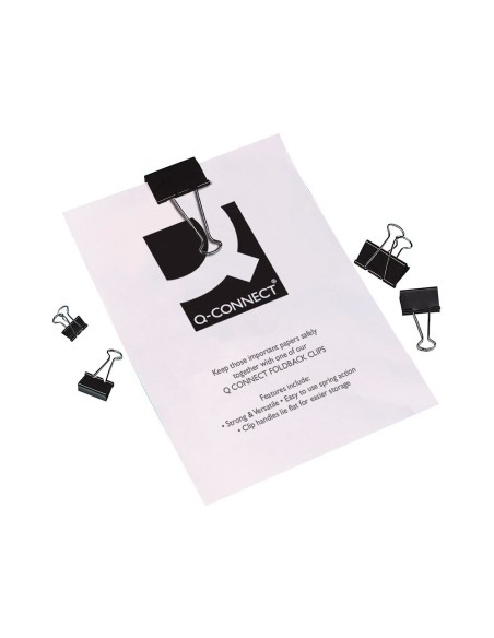 CI | Pinza metalica q-connect reversible n.1 19 mm caja de 10 unidades