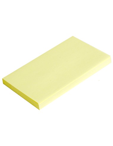 CI | Bloc de notas adhesivas quita y pon q-connect 75x125 mm con 100 hojas