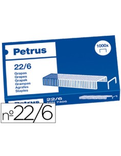CI | Grapas petrus nº 22/6 -caja de 1000