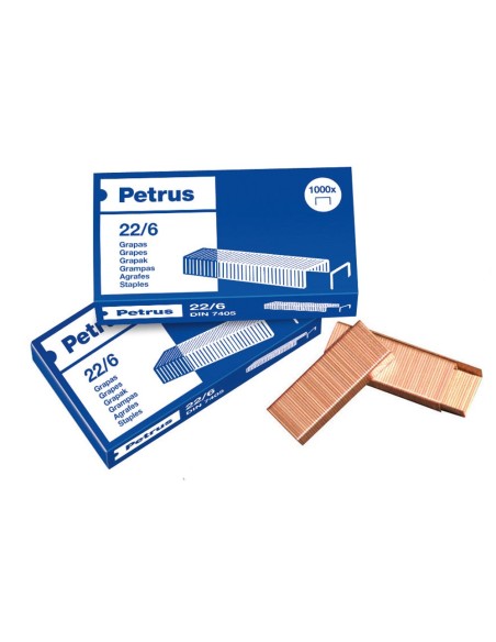 CI | Grapas petrus nº 22/6 -caja de 1000