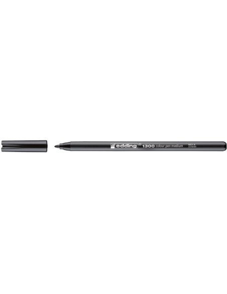 CI | Rotulador edding punta fibra 1300 negro -punta redonda 2 mm