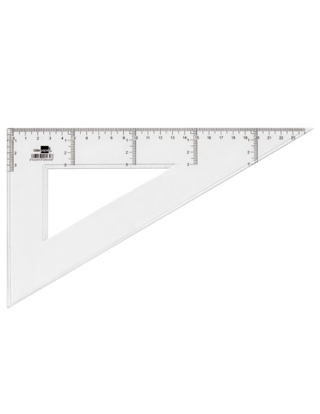 CI | Cartabon liderpapel 25 cm plastico cristal
