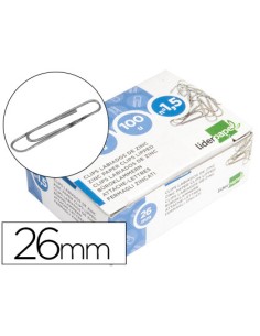 CI | Clips liderpapel n. 1,5 labiados 26 mm caja de 100...