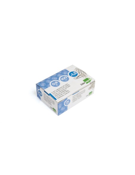 CI | Clips liderpapel n. 1,5 labiados 26 mm caja de 100 unidades