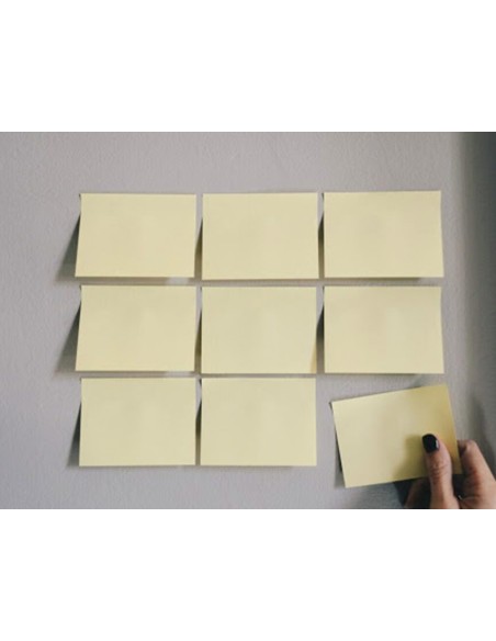 CI | Bloc de notas adhesivas quita y pon q-connect 75x100 mm con 100 hojas
