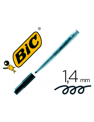 CI | Rotulador bic velleda para pizarra negro -punta redonda 2 mm