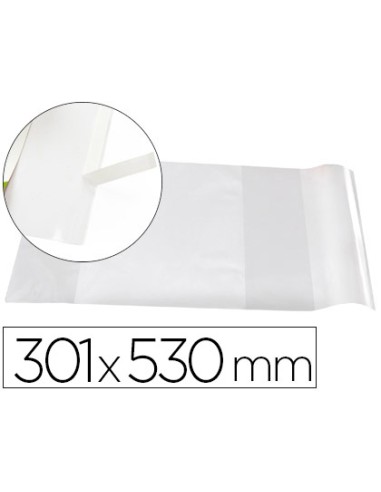 CI | Forralibro liderpapel nº30 con solapa ajustable adhesivo 301 x 530 mm