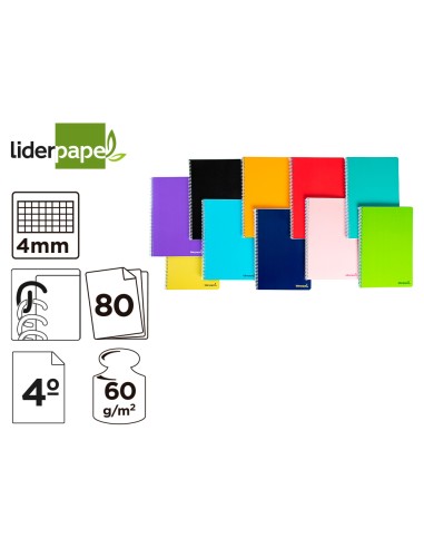 CI | Cuaderno espiral liderpapel cuarto smart...