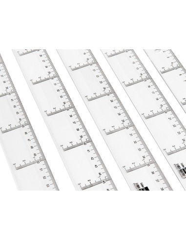 CI | Regla liderpapel 40 cm plastico cristal