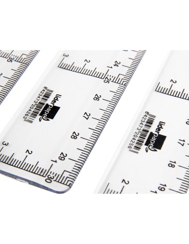 CI | Regla liderpapel 40 cm plastico cristal