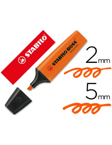 CI | Rotulador stabilo boss fluorescente 70 naranja