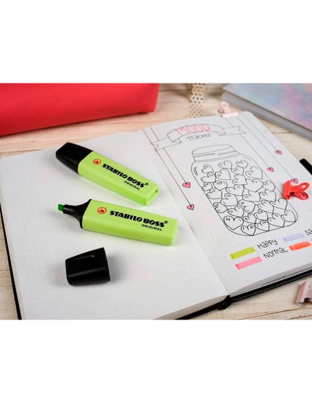 CI | Rotulador stabilo boss fluorescente 70 pastel chispa de lima