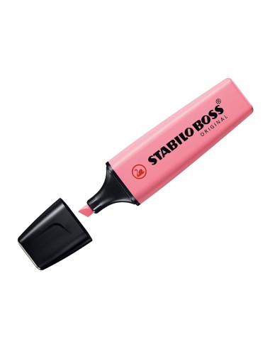 CI | Rotulador stabilo boss fluorescente 70 pastel rosa cerezo en flor