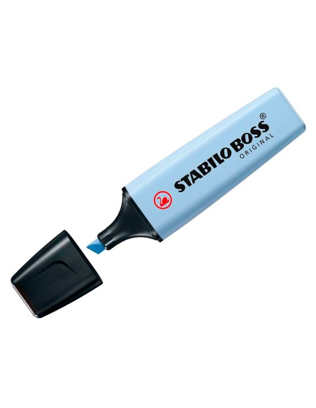 CI | Rotulador stabilo boss fluorescente 70 pastel azul nublado