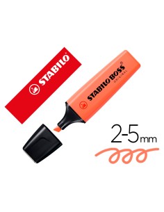 CI | Rotulador stabilo boss fluorescente 70 pastel coral...