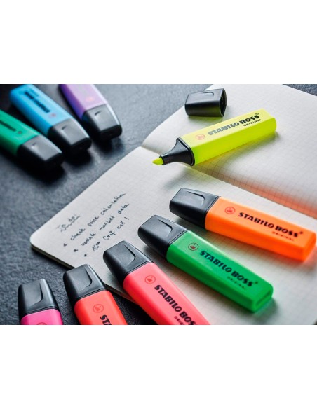 CI | Rotulador Stabilo Boss Fluorescente 70 Pastel Naranja Palido