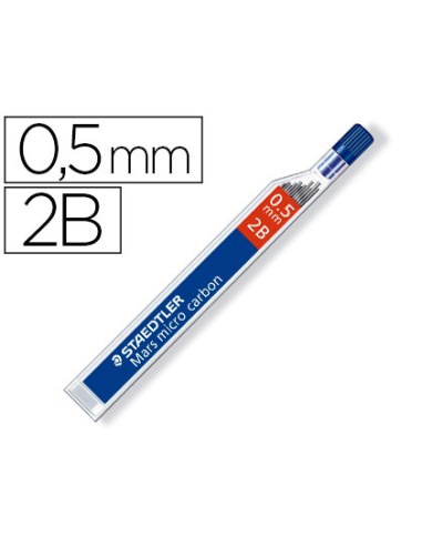 CI | Minas staedtler mars micro grafito 0,5 mm 2b tubo con 12 unidades