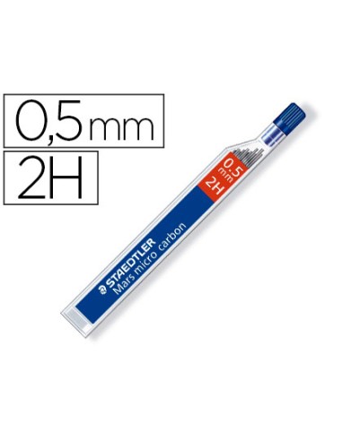 CI | Minas staedtler mars micro grafito 0,5 mm 2h tubo con 12 unidades