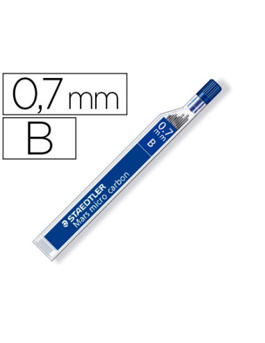 CI | Minas staedtler mars micro grafito 0,7 mm b tubo con 12 unidades