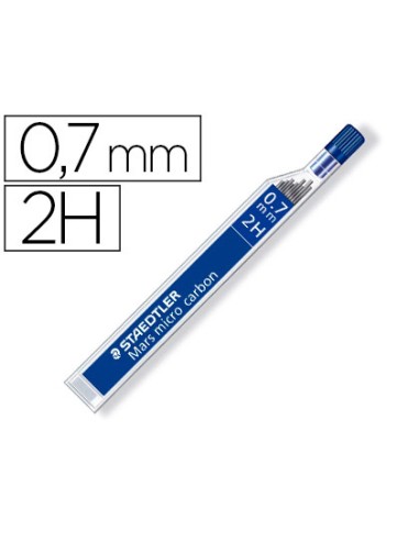 CI | Minas staedtler mars micro grafito 0,7 mm 2h tubo con 12 unidades