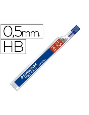 CI | Minas staedtler mars micro grafito 0,5 mm hb tubo con 12 minas