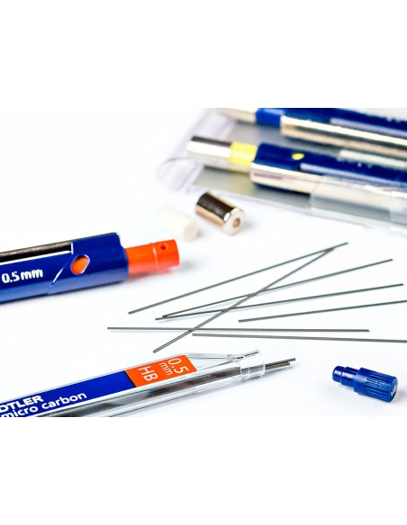 CI | Minas staedtler mars micro grafito 0,5 mm hb tubo con 12 minas