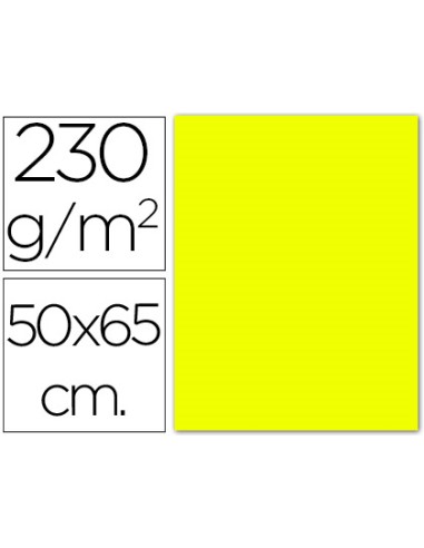 CI | Cartulina fluorescente amarilla 50x65 cm