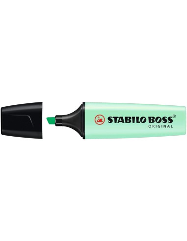 CI | Rotulador stabilo boss pastel fluorescente 70 pizca de menta