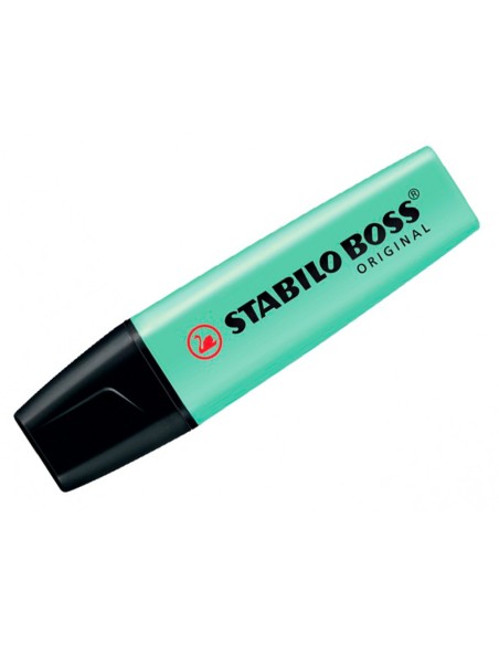 CI | Rotulador stabilo boss pastel fluorescente 70 pizca de menta