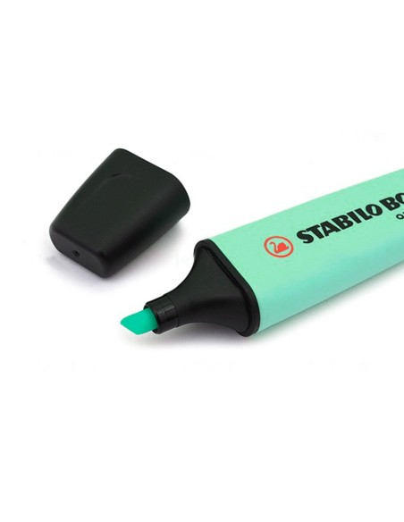 CI | Rotulador stabilo boss pastel fluorescente 70 pizca de menta
