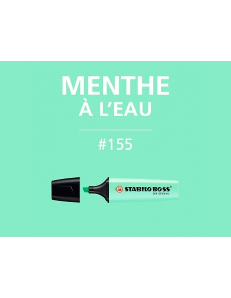 CI | Rotulador stabilo boss pastel fluorescente 70 pizca de menta
