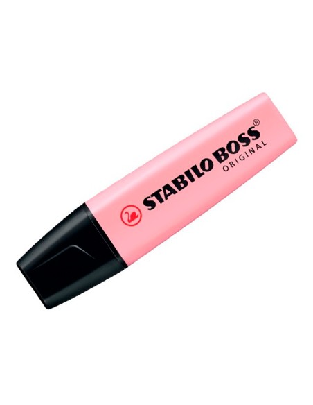 CI | Rotulador stabilo boss pastel fluorescente 70 rubor rosa