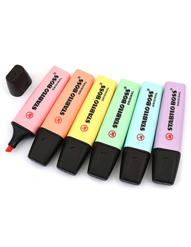 CI | Rotulador stabilo boss pastel fluorescente 70 melocoton sedoso