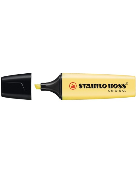 CI | Rotulador stabilo boss pastel fluorescente 70 amarillo cremoso