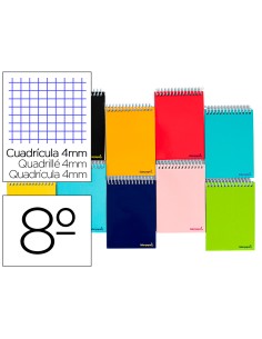 CI | Cuaderno espiral liderpapel bolsillo octavo apaisado...